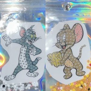 5D Sticker DIY Craft Kit Tom & Jerry Hanna Barbera Cartoon Diamond Art Painting